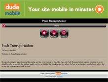 Tablet Screenshot of poshtransportation.com